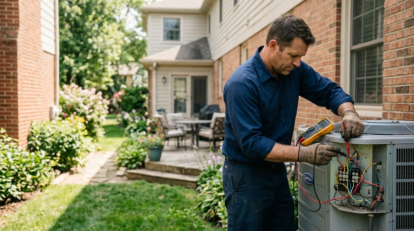 HVAC technician working near Tamaroa, IL